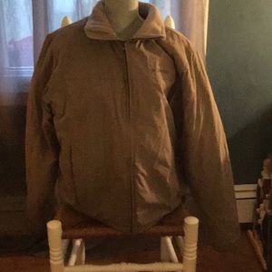 Men’s tan Columbia jacket